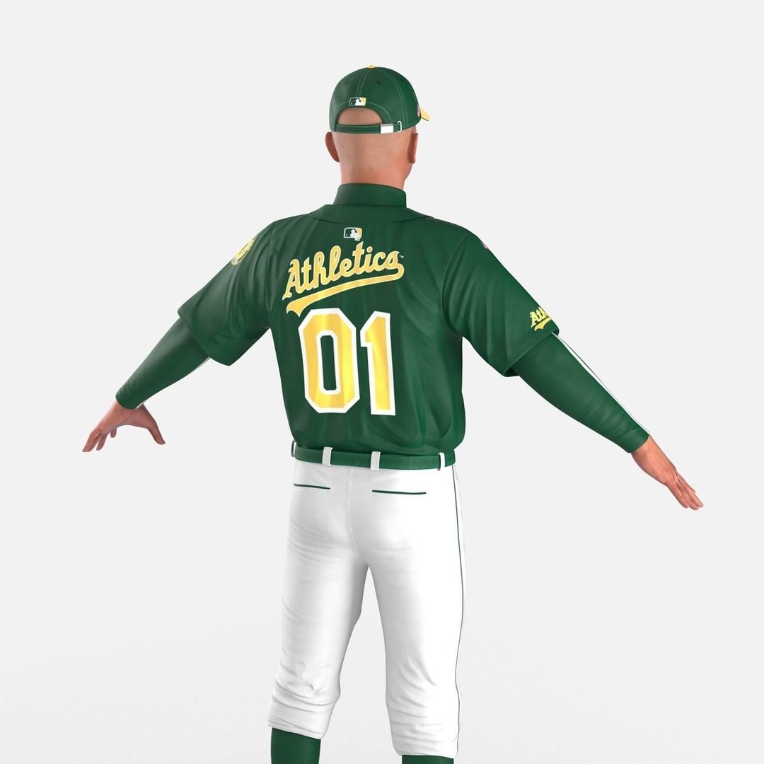 Baseball Player 3D Model – High Poly Game Asset, FBX, PBR - View 20