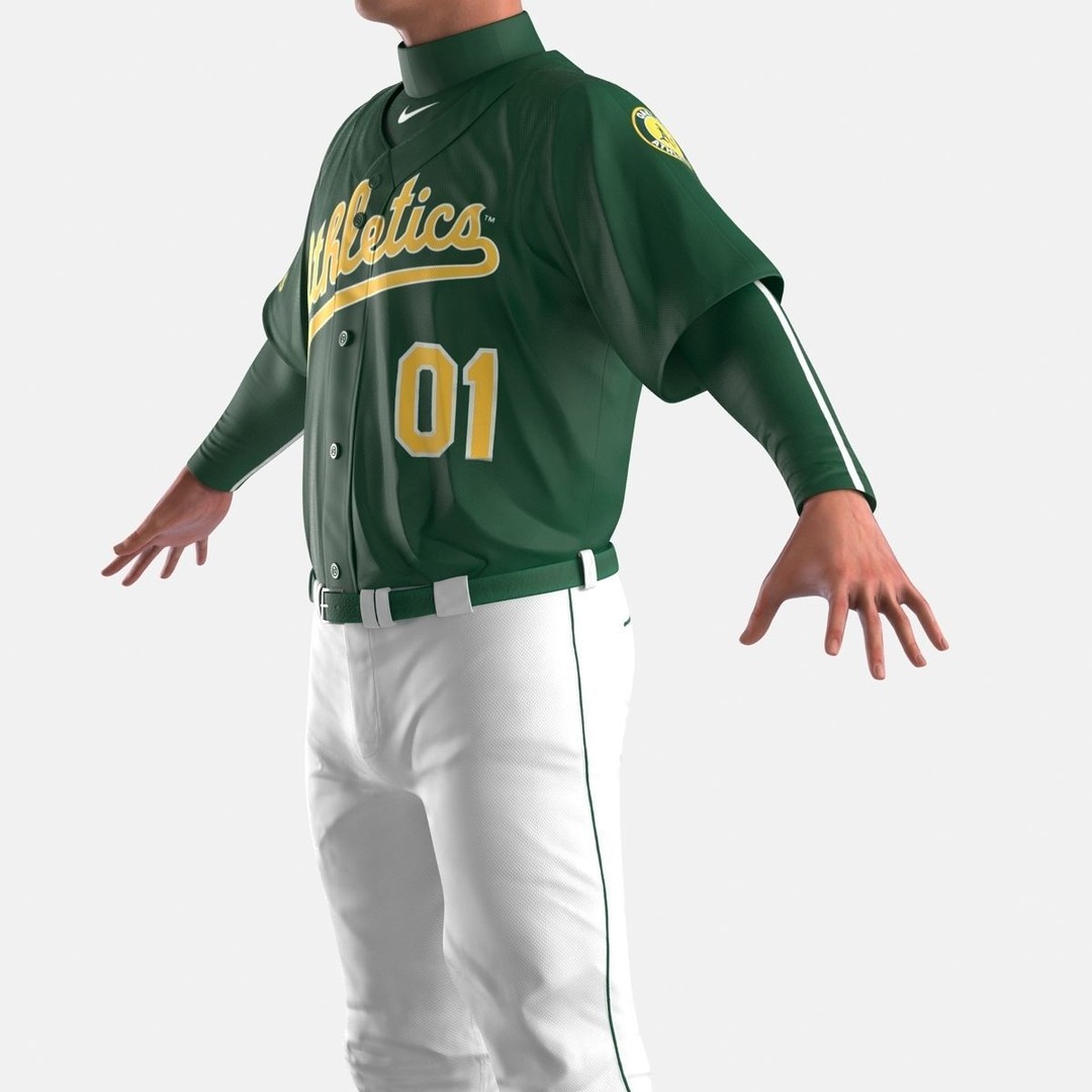 Baseball Player 3D Model – High Poly Game Asset, FBX, PBR - View 22