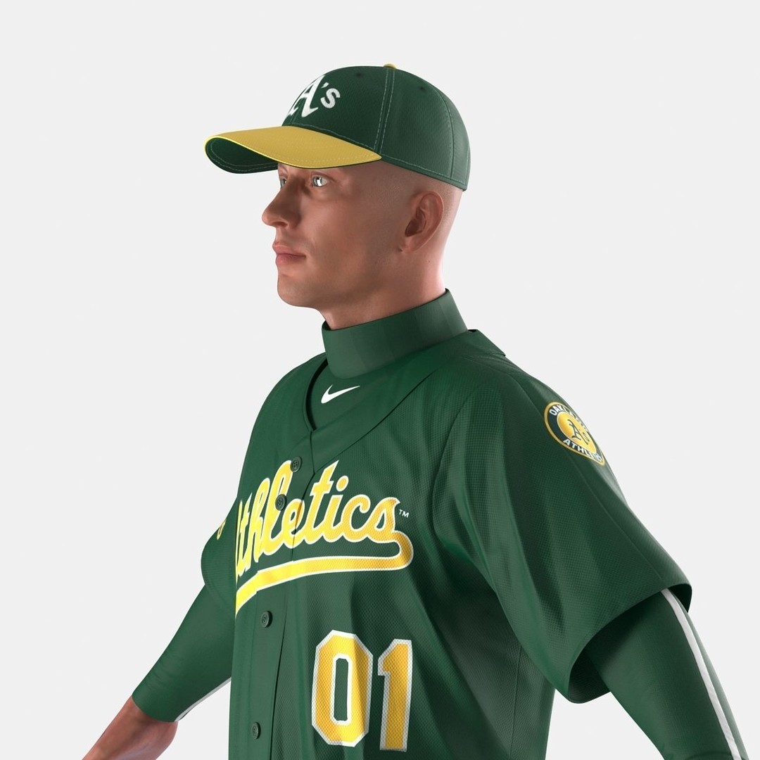 Baseball Player 3D Model – High Poly Game Asset, FBX, PBR - View 24