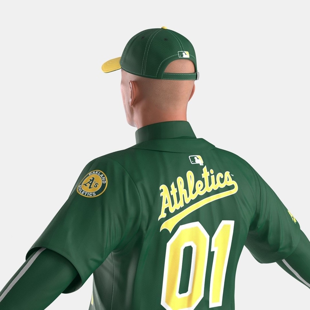 Baseball Player 3D Model – High Poly Game Asset, FBX, PBR - View 26