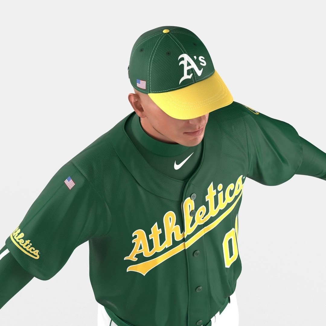 Baseball Player 3D Model – High Poly Game Asset, FBX, PBR - View 27
