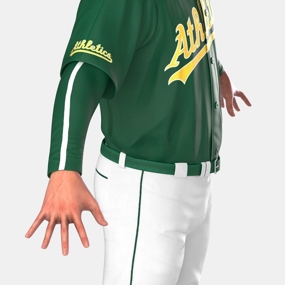 Baseball Player 3D Model – High Poly Game Asset, FBX, PBR - View 28