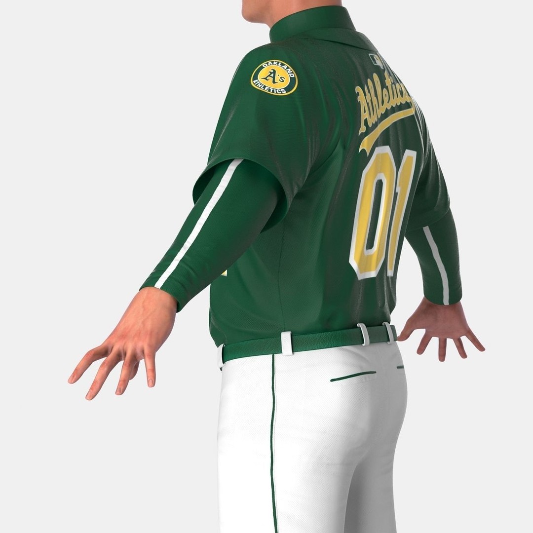 Baseball Player 3D Model – High Poly Game Asset, FBX, PBR - View 29