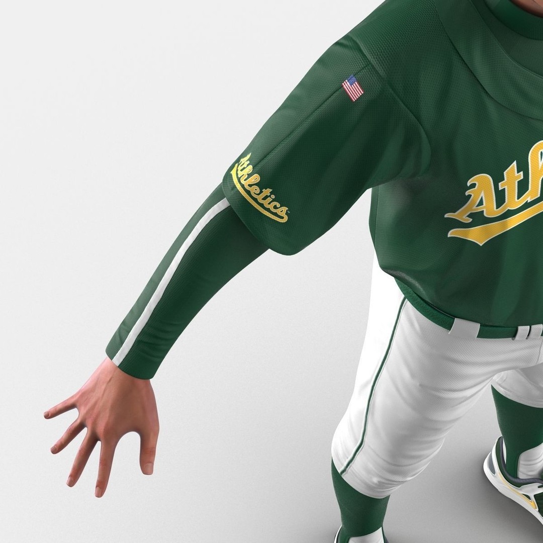 Baseball Player 3D Model – High Poly Game Asset, FBX, PBR - View 31
