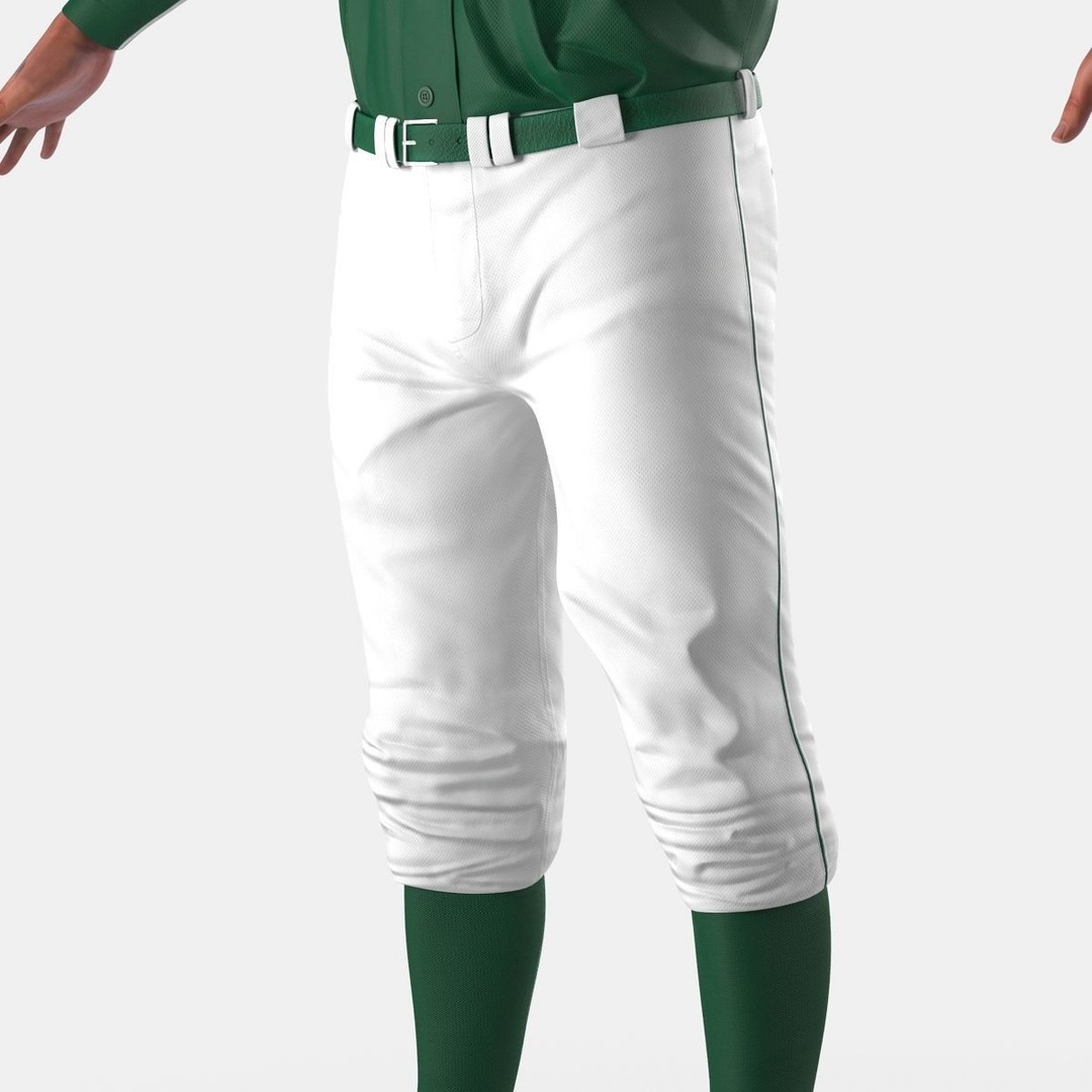 Baseball Player 3D Model – High Poly Game Asset, FBX, PBR - View 36