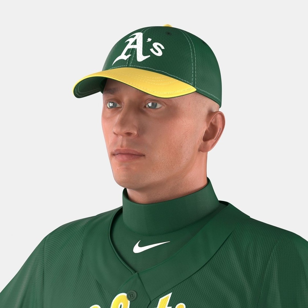 Baseball Player 3D Model – High Poly Game Asset, FBX, PBR - View 4
