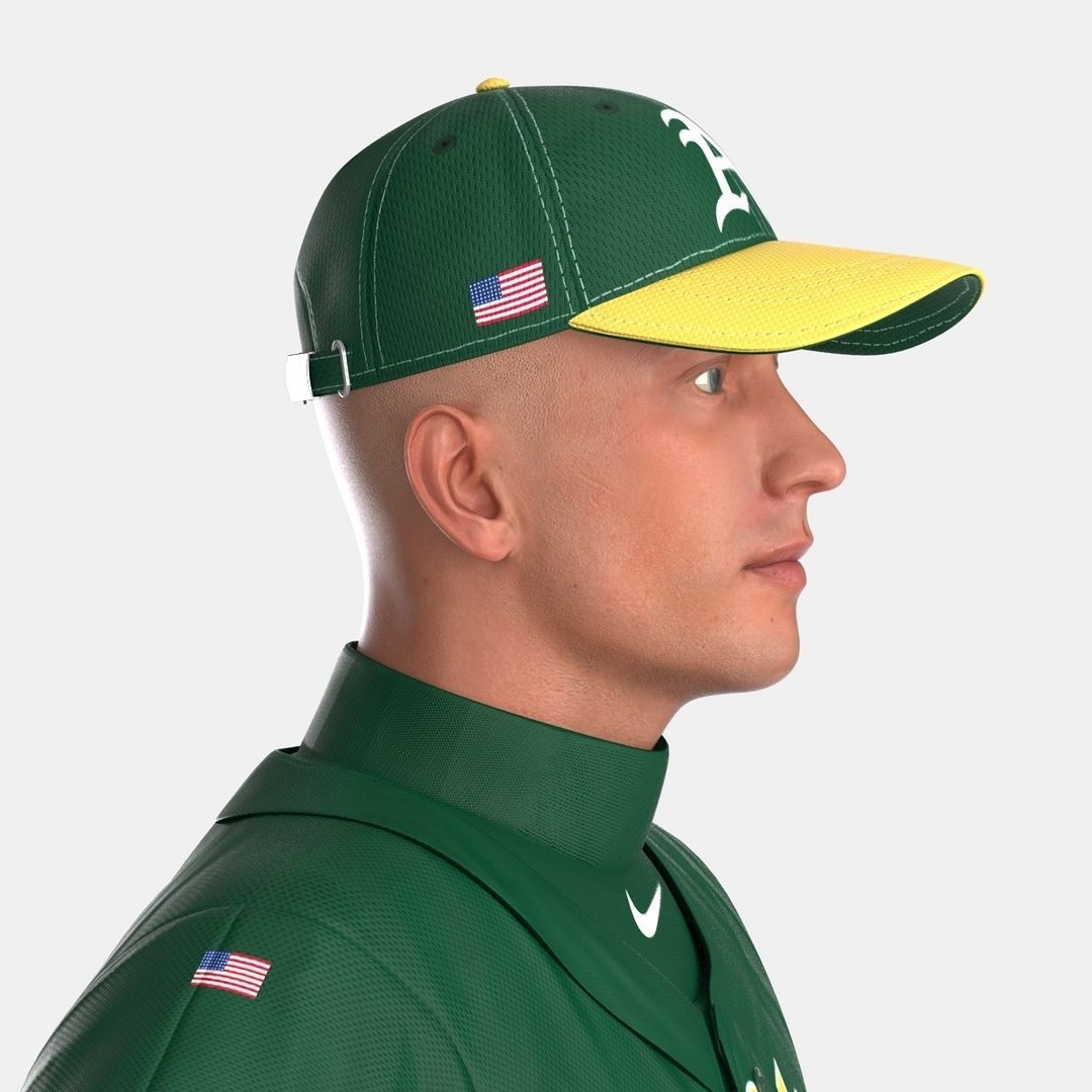 Baseball Player 3D Model – High Poly Game Asset, FBX, PBR - View 5