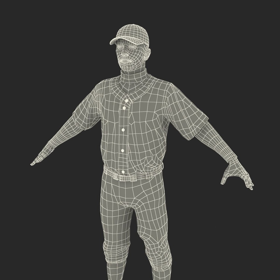 Baseball Player 3D Model – High Poly Game Asset, FBX, PBR - View 56