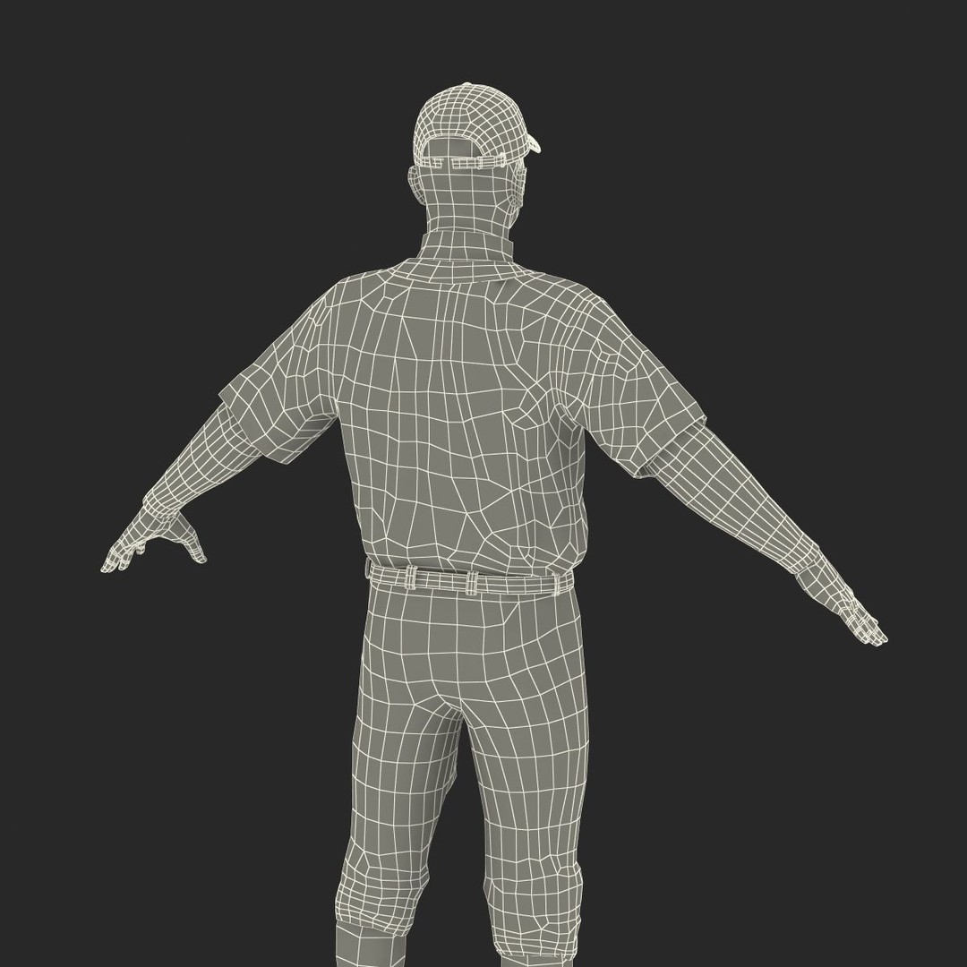 Baseball Player 3D Model – High Poly Game Asset, FBX, PBR - View 58