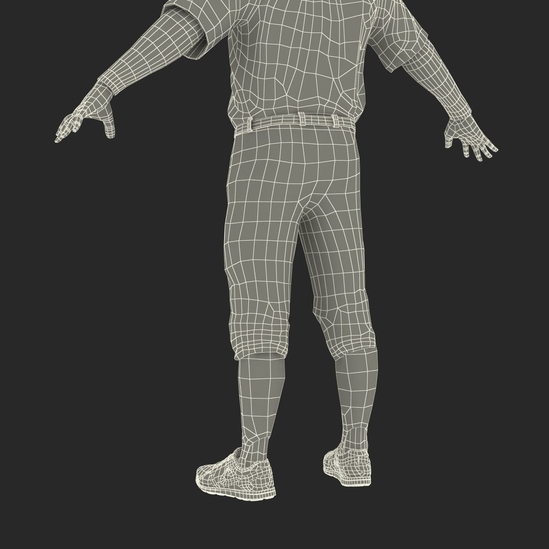 Baseball Player 3D Model – High Poly Game Asset, FBX, PBR - View 59