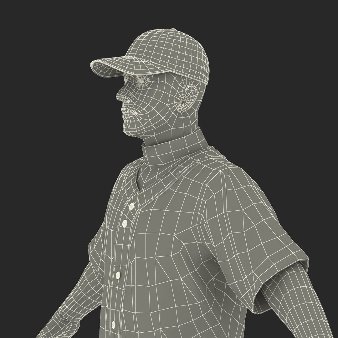 Baseball Player 3D Model – High Poly Game Asset, FBX, PBR - View 60