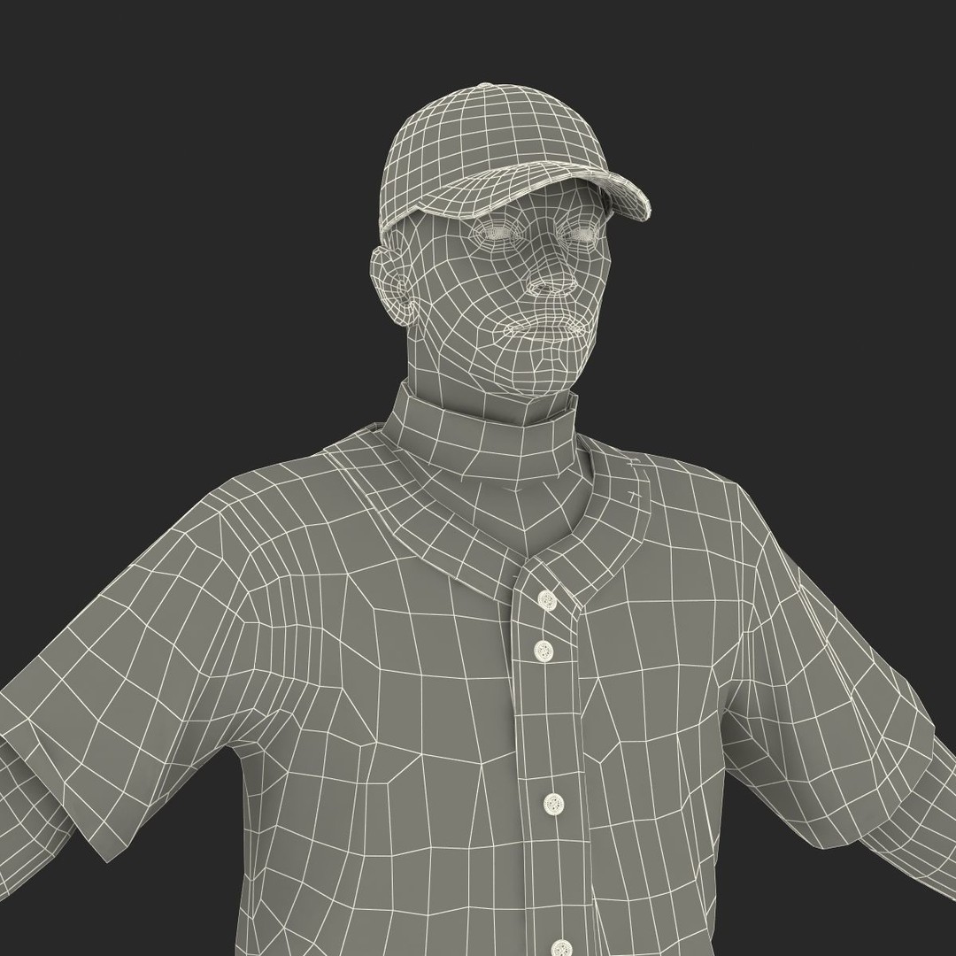 Baseball Player 3D Model – High Poly Game Asset, FBX, PBR - View 61