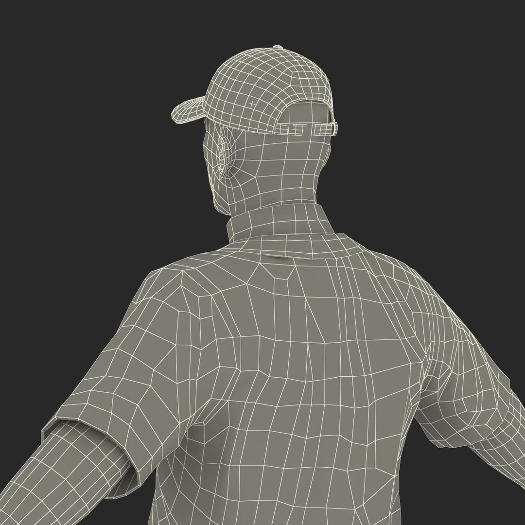 Baseball Player 3D Model – High Poly Game Asset, FBX, PBR - View 62