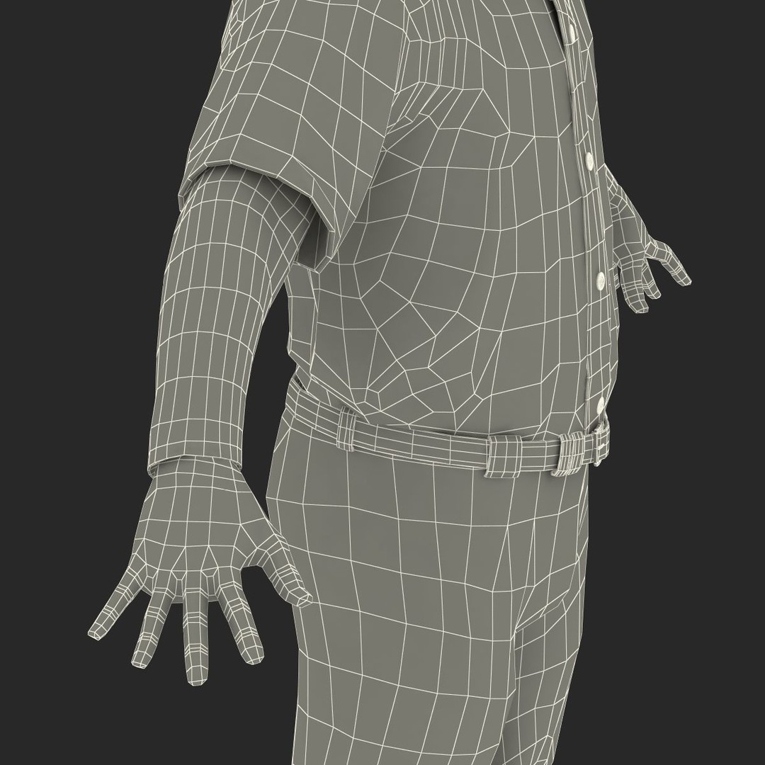 Baseball Player 3D Model – High Poly Game Asset, FBX, PBR - View 64