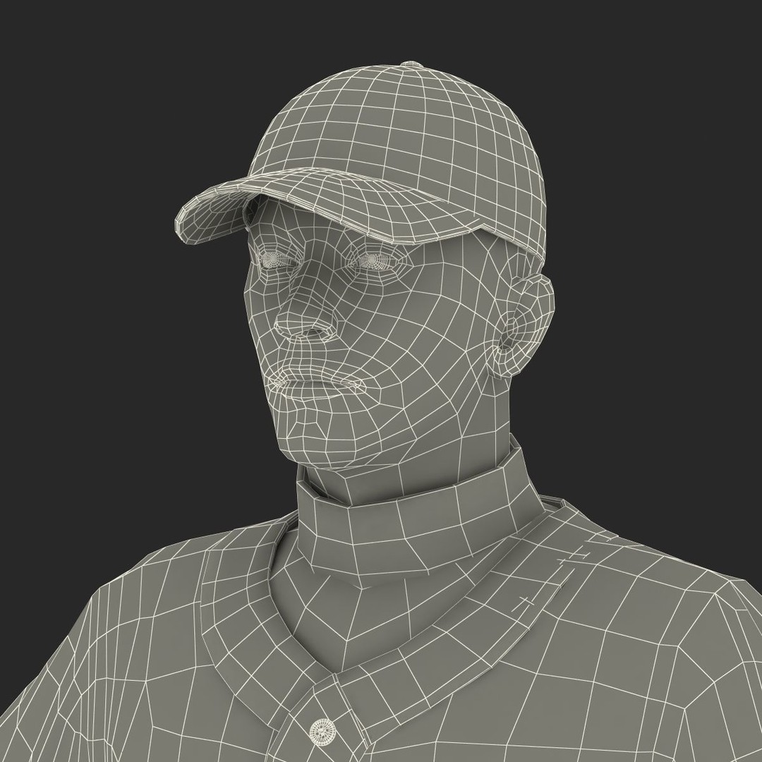 Baseball Player 3D Model – High Poly Game Asset, FBX, PBR - View 66