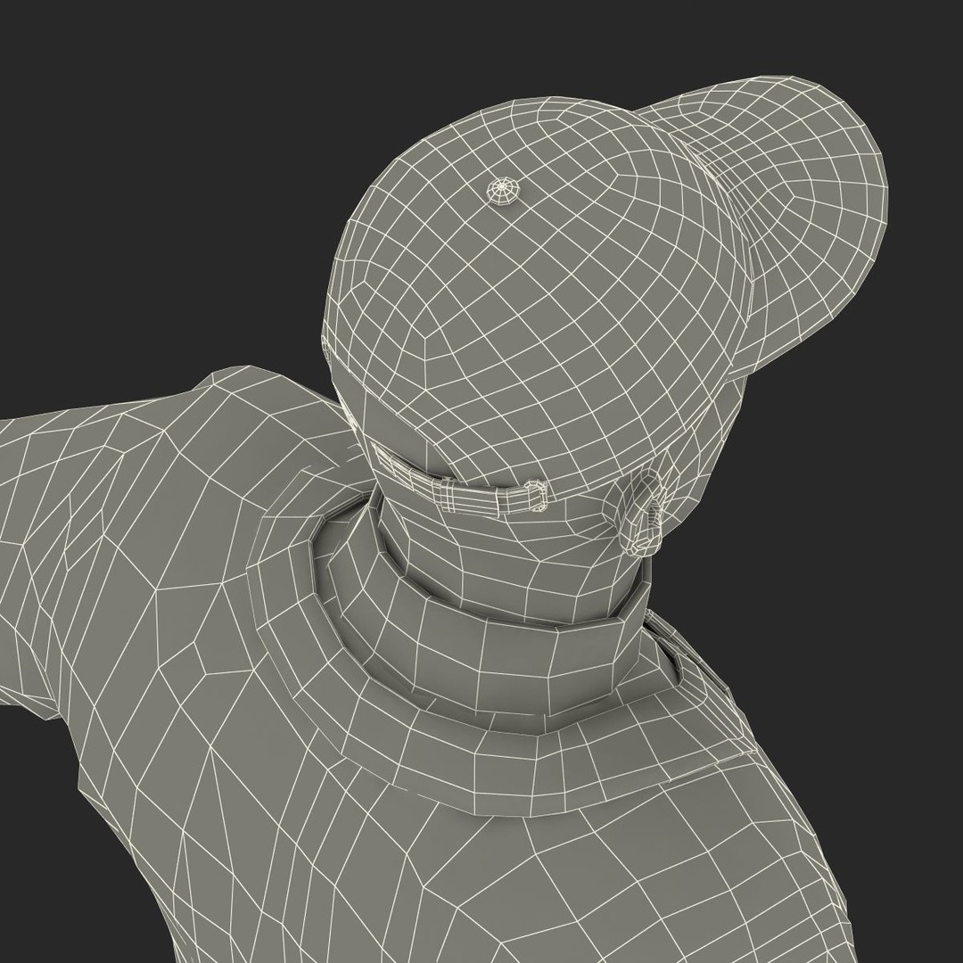 Baseball Player 3D Model – High Poly Game Asset, FBX, PBR - View 69