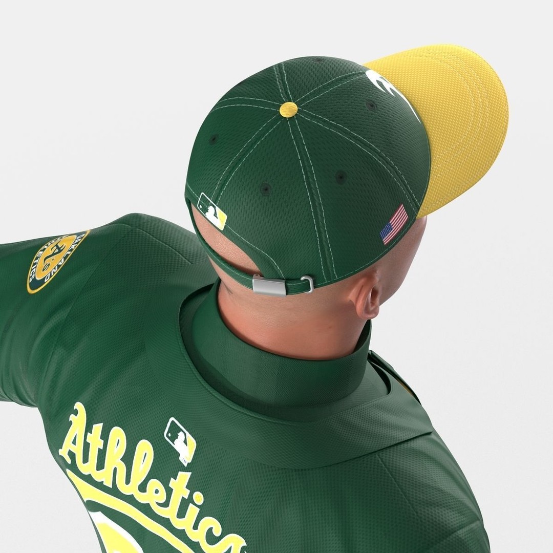 Baseball Player 3D Model – High Poly Game Asset, FBX, PBR - View 7