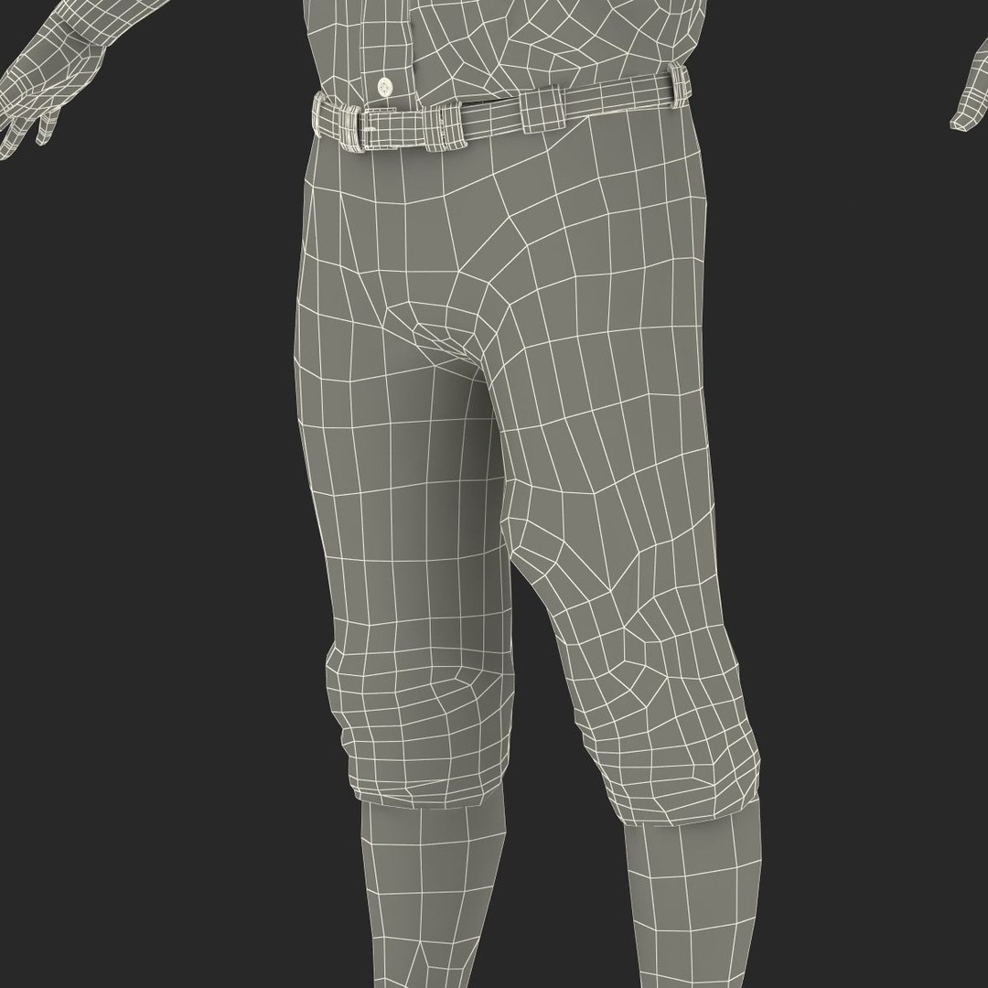 Baseball Player 3D Model – High Poly Game Asset, FBX, PBR - View 72