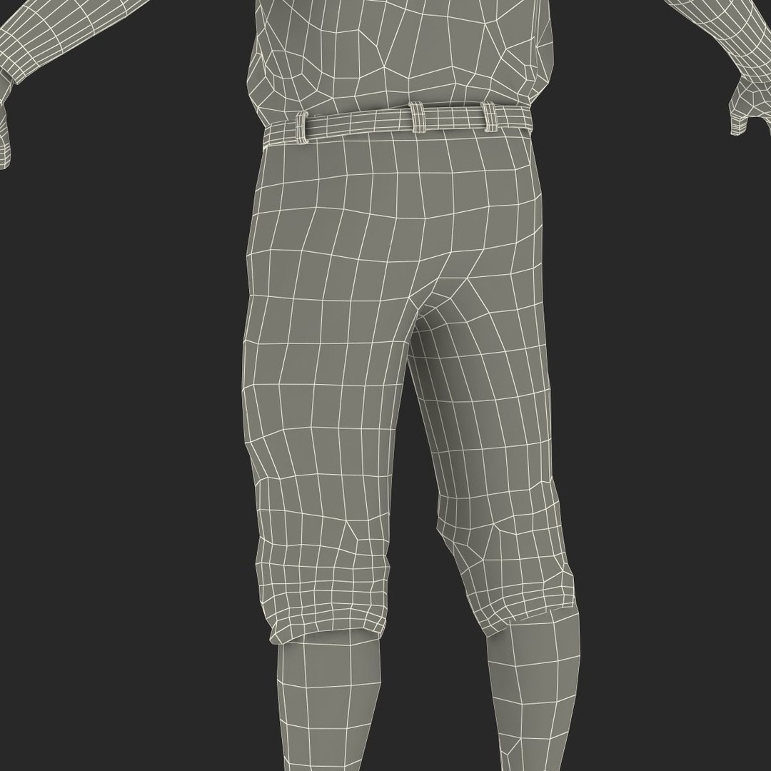 Baseball Player 3D Model – High Poly Game Asset, FBX, PBR - View 73