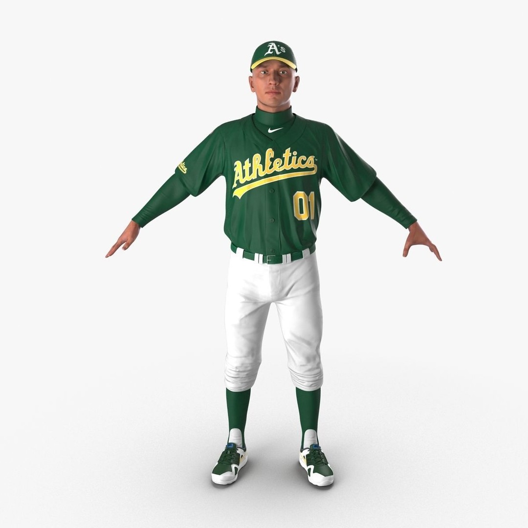 Baseball Player 3D Model – High Poly Game Asset, FBX, PBR - View 8