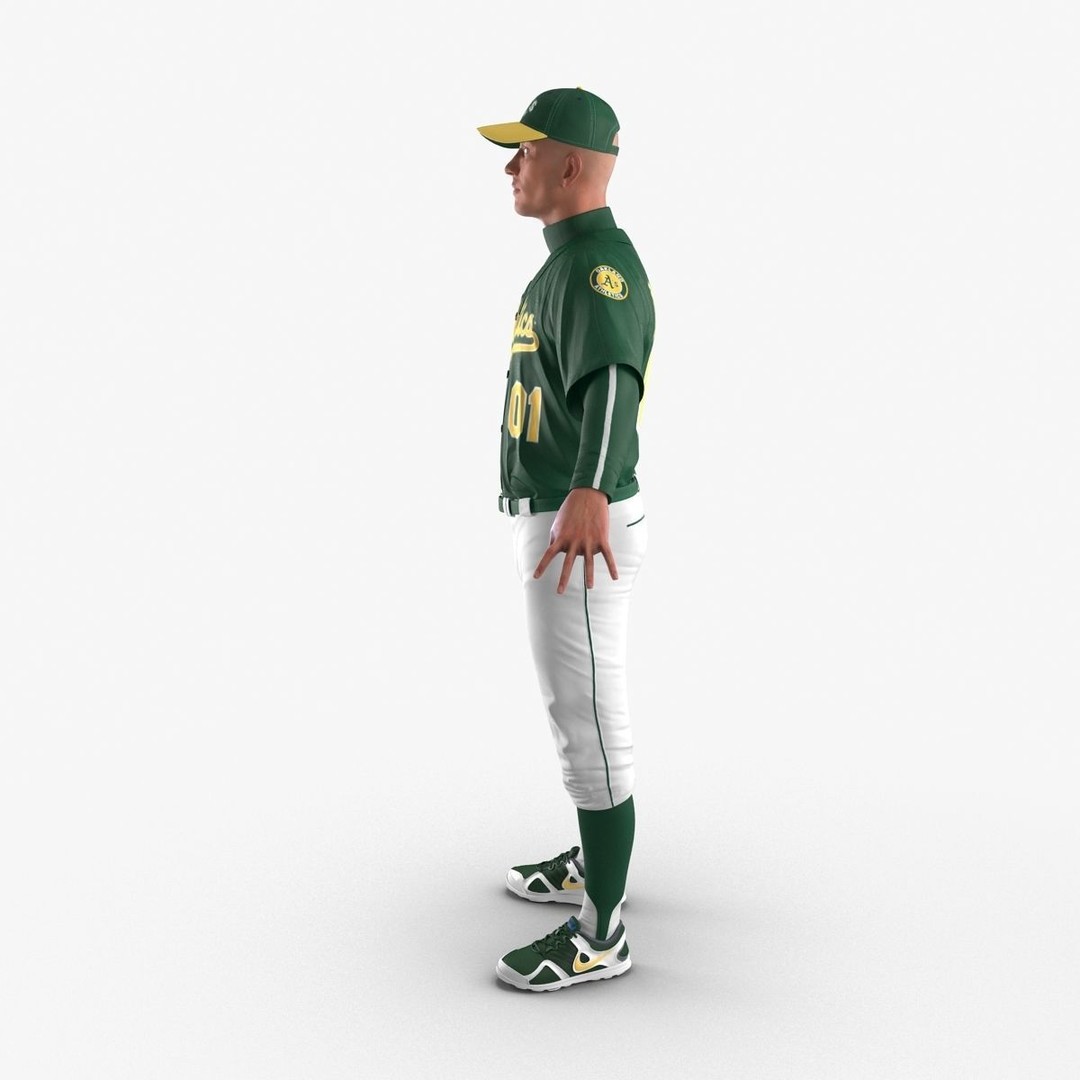 Baseball Player 3D Model – High Poly Game Asset, FBX, PBR - View 9