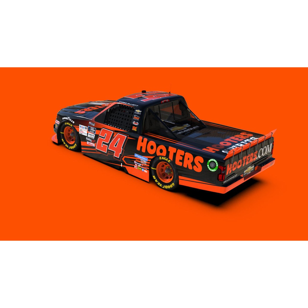 Chevrolet Silverado 3D Model – Low Poly Racing Asset, FBX, OBJ - View 13