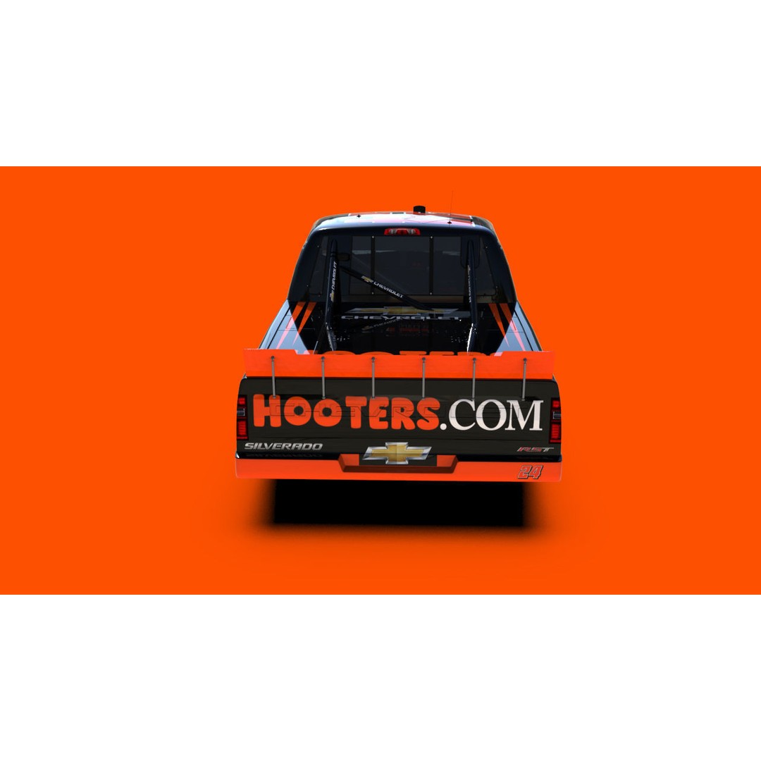 Chevrolet Silverado 3D Model – Low Poly Racing Asset, FBX, OBJ - View 14