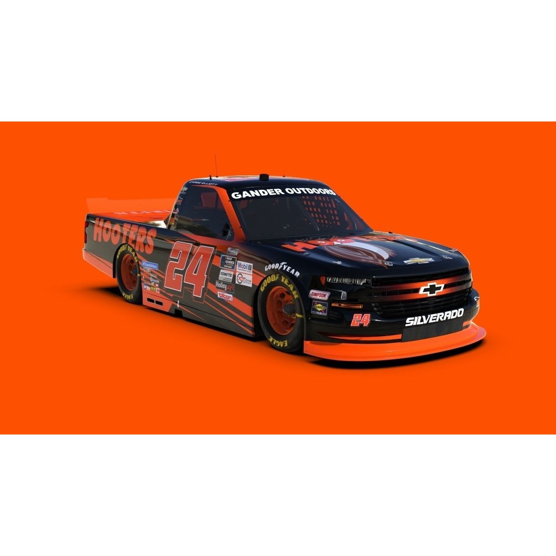 Chevrolet Silverado 3D Model – Low Poly Racing Asset, FBX, OBJ - View 16