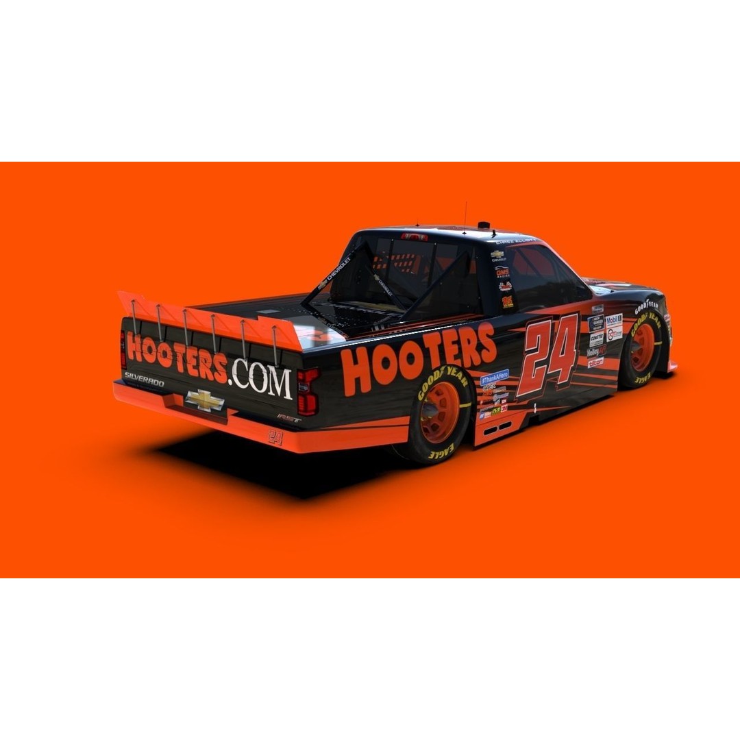 Chevrolet Silverado 3D Model – Low Poly Racing Asset, FBX, OBJ - View 17