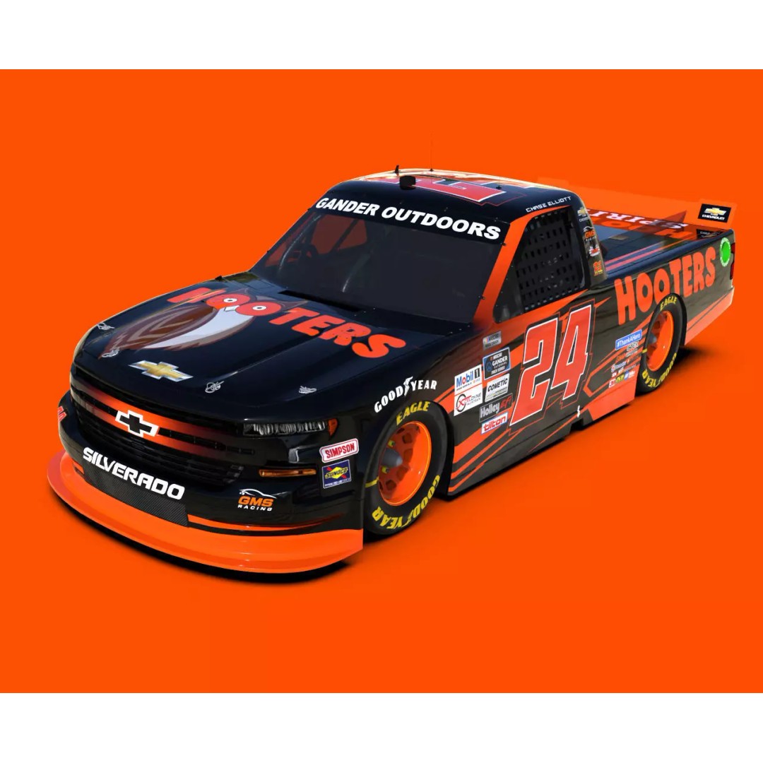 Chevrolet Silverado 3D Model – Low Poly Racing Asset, FBX, OBJ - View 2