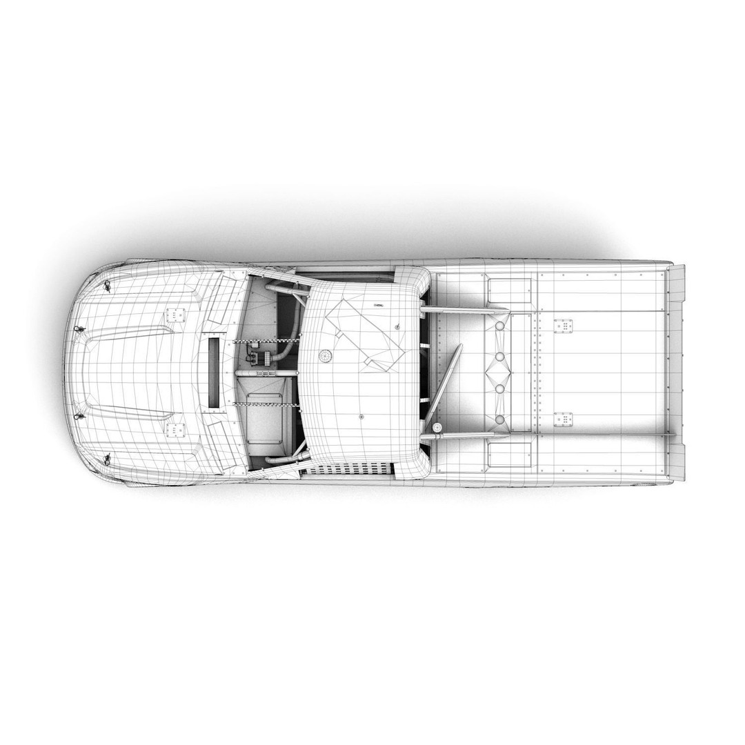 Chevrolet Silverado 3D Model – Low Poly Racing Asset, FBX, OBJ - View 7