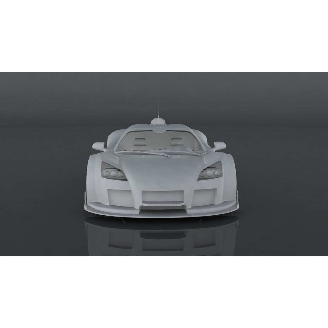 Gumpert Apollo S 3D Model – Low Poly Game-Ready Asset, FBX, OBJ - View 12