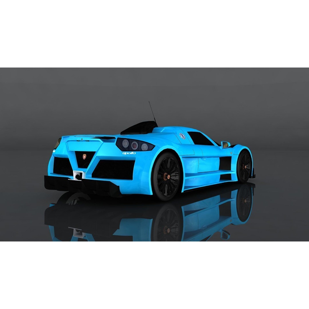 Gumpert Apollo S 3D Model – Low Poly Game-Ready Asset, FBX, OBJ - View 6