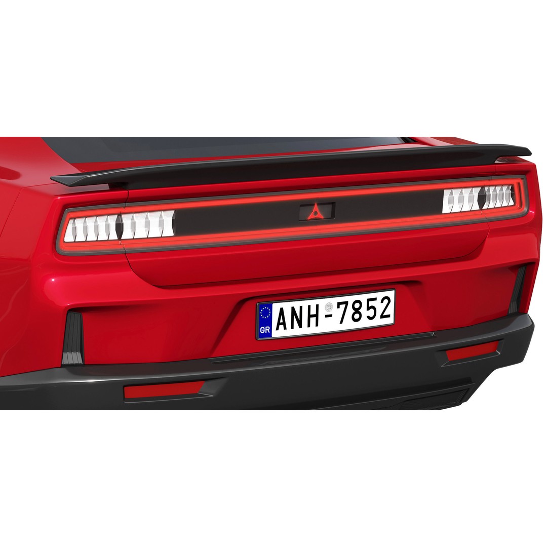 Dodge Charger Daytona 3D Model – High Poly Car Asset, FBX, PBR Textures - View 13