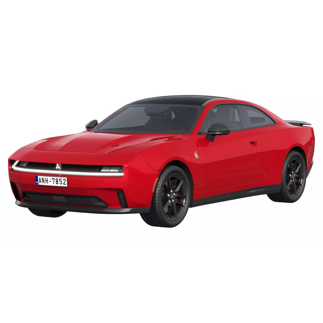 Dodge Charger Daytona 3D Model – High Poly Car Asset, FBX, PBR Textures - View 2