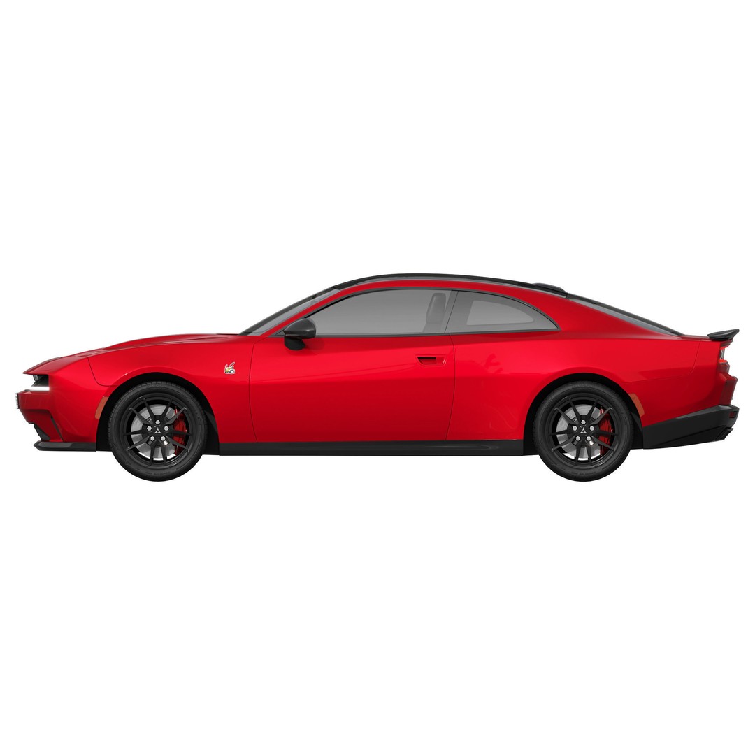 Dodge Charger Daytona 3D Model – High Poly Car Asset, FBX, PBR Textures - View 7