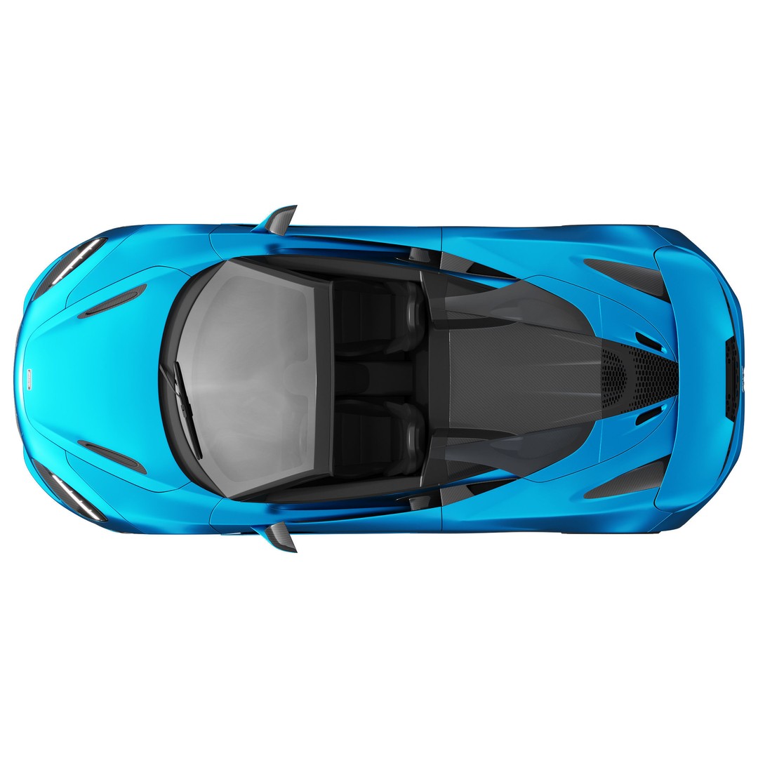 McLaren 750S Spider 3D Model – High Poly PBR Car Asset, FBX - View 10