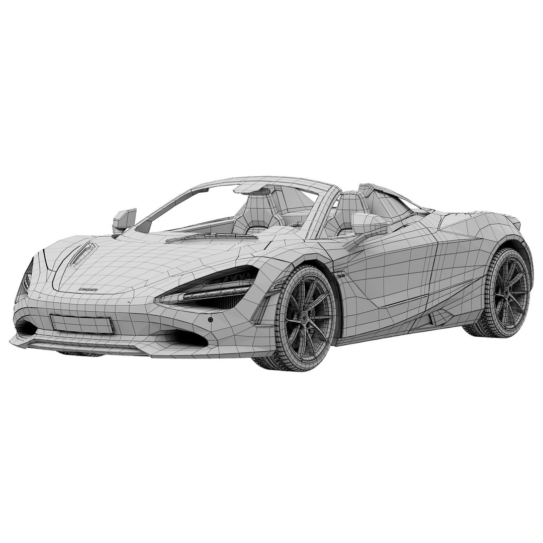 McLaren 750S Spider 3D Model – High Poly PBR Car Asset, FBX - View 15