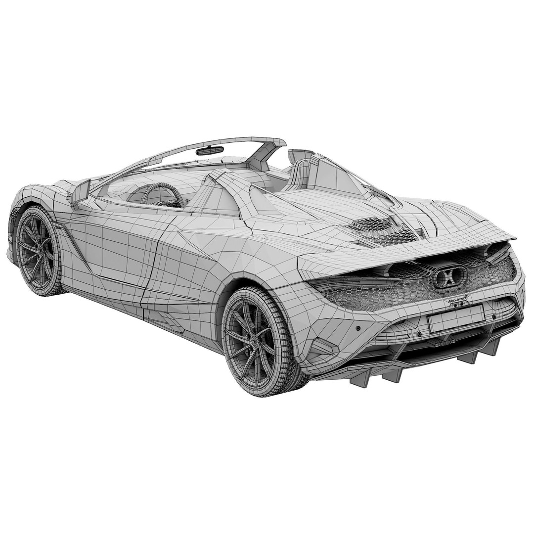 McLaren 750S Spider 3D Model – High Poly PBR Car Asset, FBX - View 17