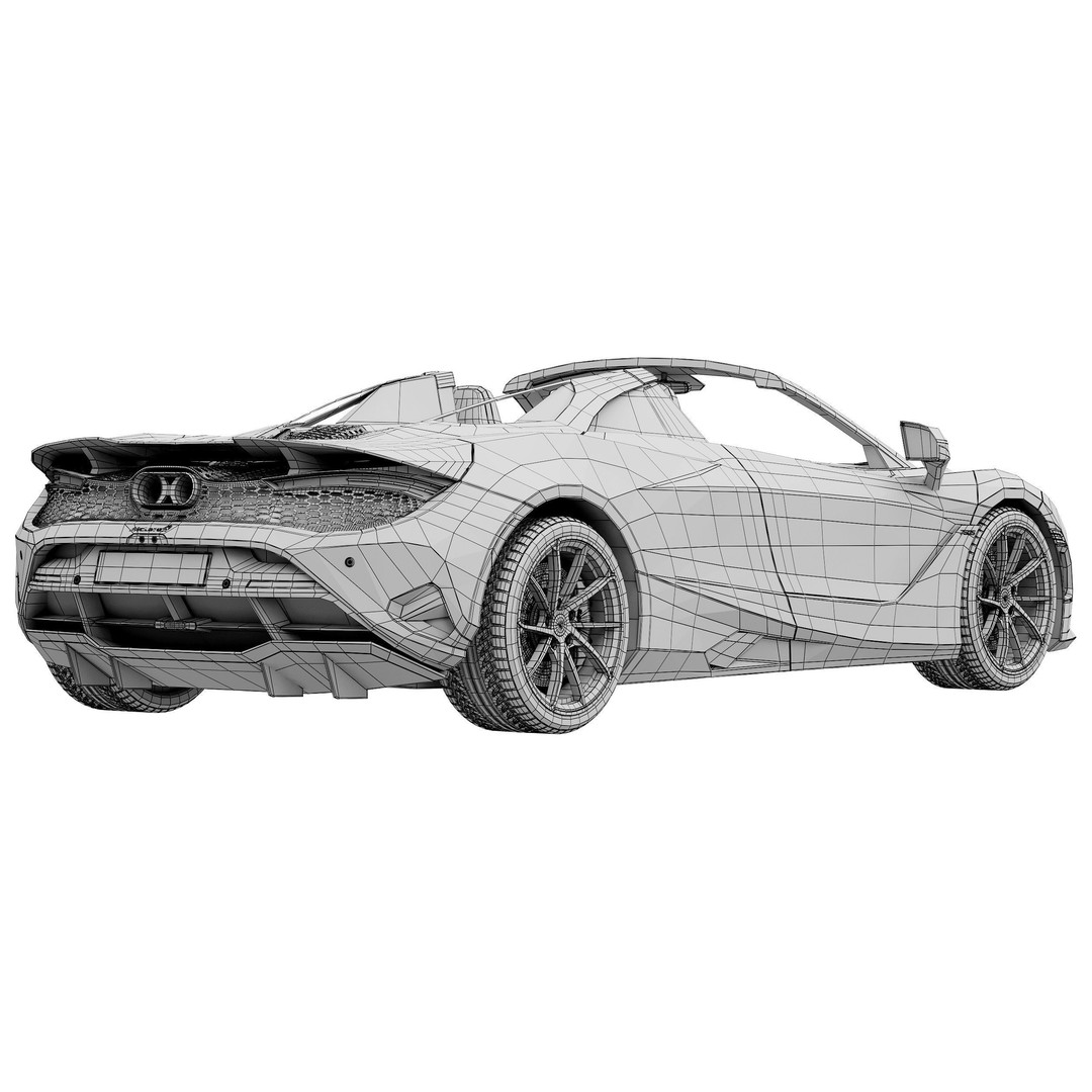 McLaren 750S Spider 3D Model – High Poly PBR Car Asset, FBX - View 18