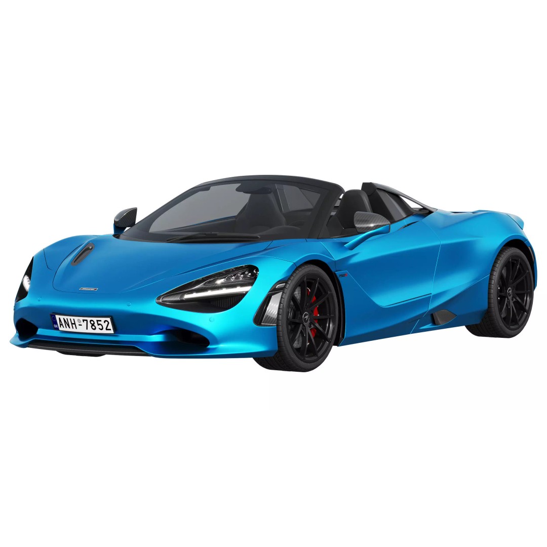 McLaren 750S Spider 3D Model – High Poly PBR Car Asset, FBX - View 2
