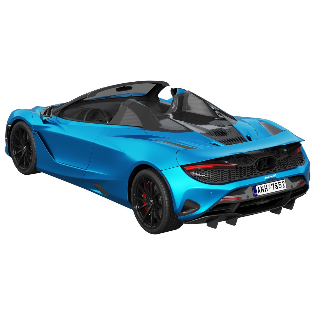 McLaren 750S Spider 3D Model – High Poly PBR Car Asset, FBX - View 4