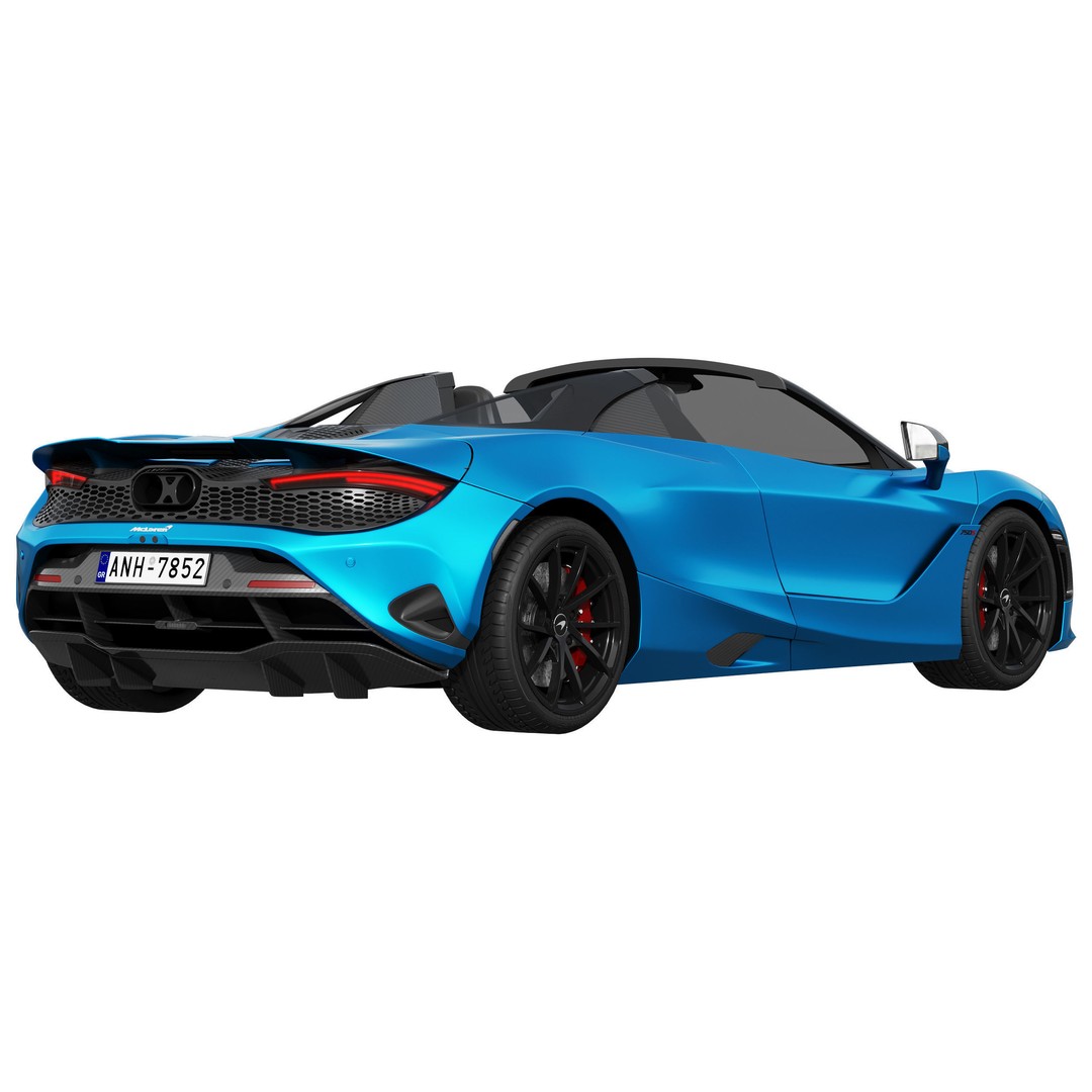 McLaren 750S Spider 3D Model – High Poly PBR Car Asset, FBX - View 5