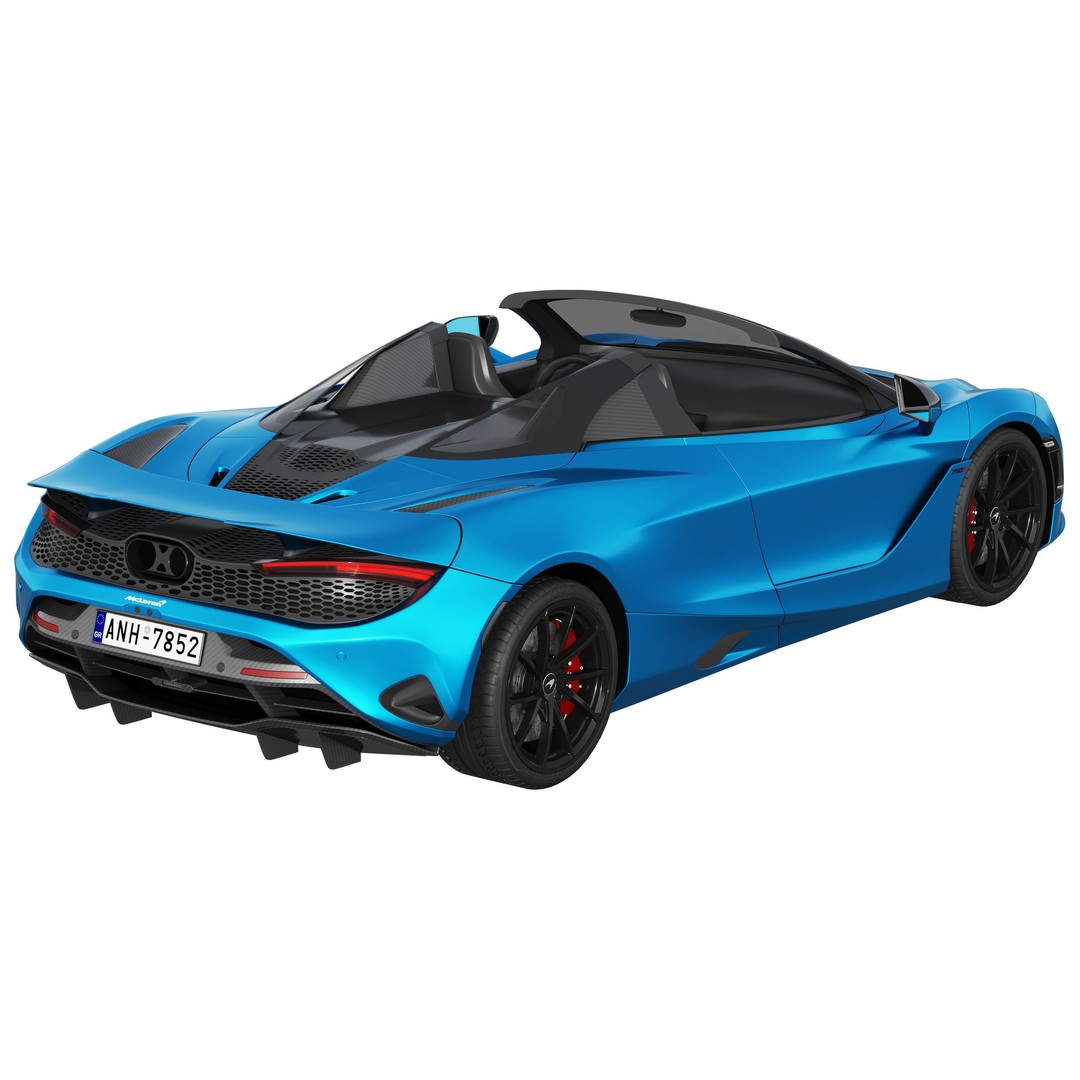 McLaren 750S Spider 3D Model – High Poly PBR Car Asset, FBX - View 6
