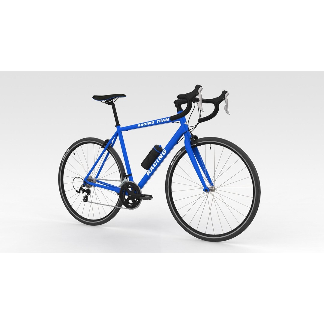 Racing Bicycle 3D Model – High Quality PBR Asset, FBX - View 3