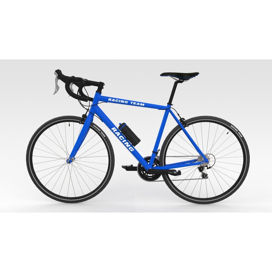 Racing Bicycle 3D Model – High Quality PBR Asset, FBX - View 9