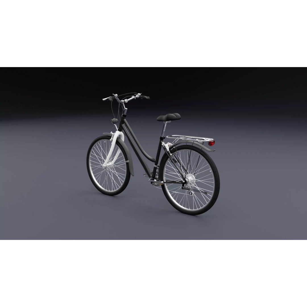 Bicycle 3D Model – Realistic High Poly Asset for Animation, FBX, OBJ - View 10