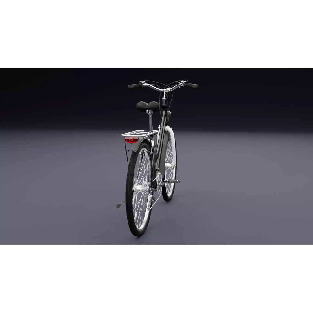 Bicycle 3D Model – Realistic High Poly Asset for Animation, FBX, OBJ - View 11