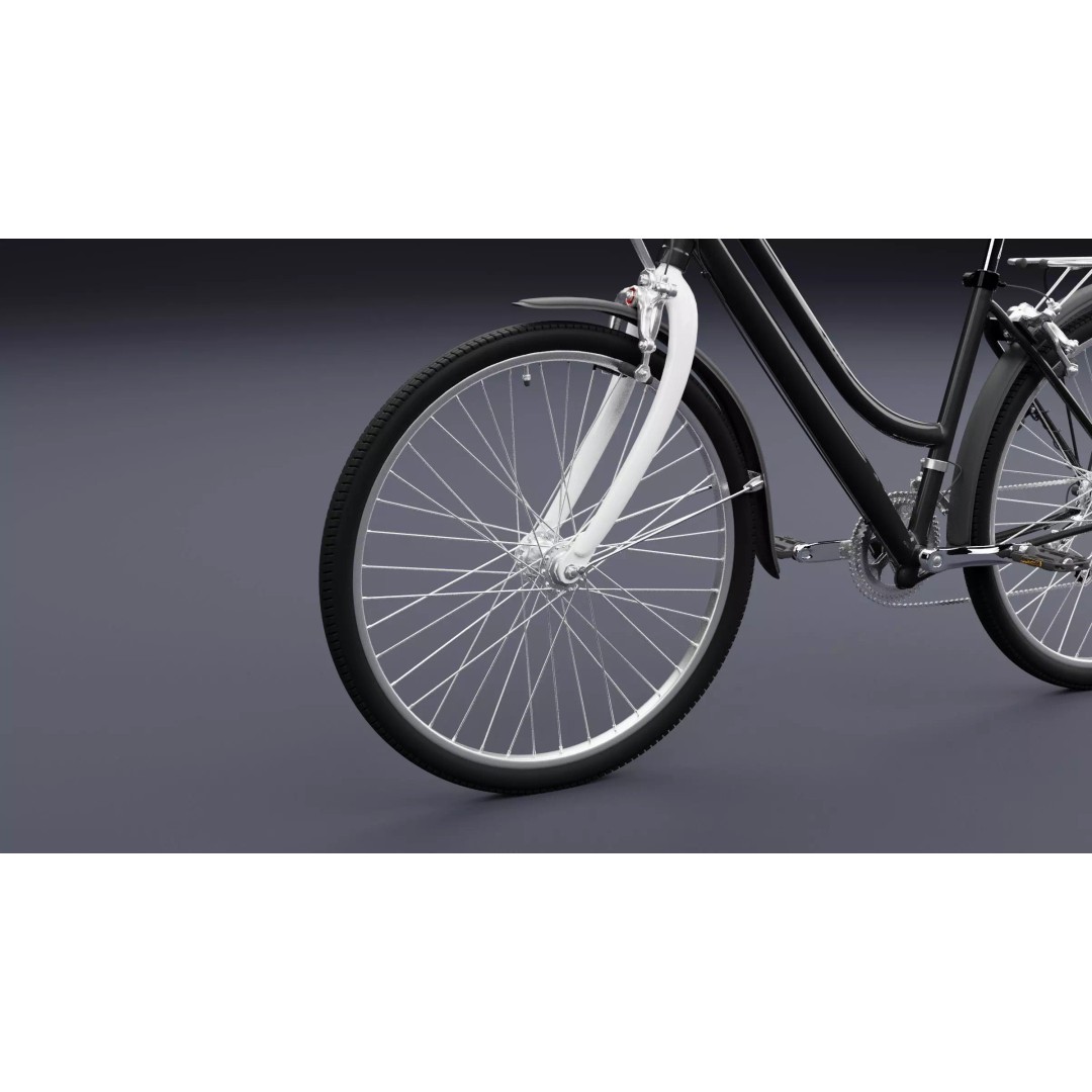 Bicycle 3D Model – Realistic High Poly Asset for Animation, FBX, OBJ - View 13