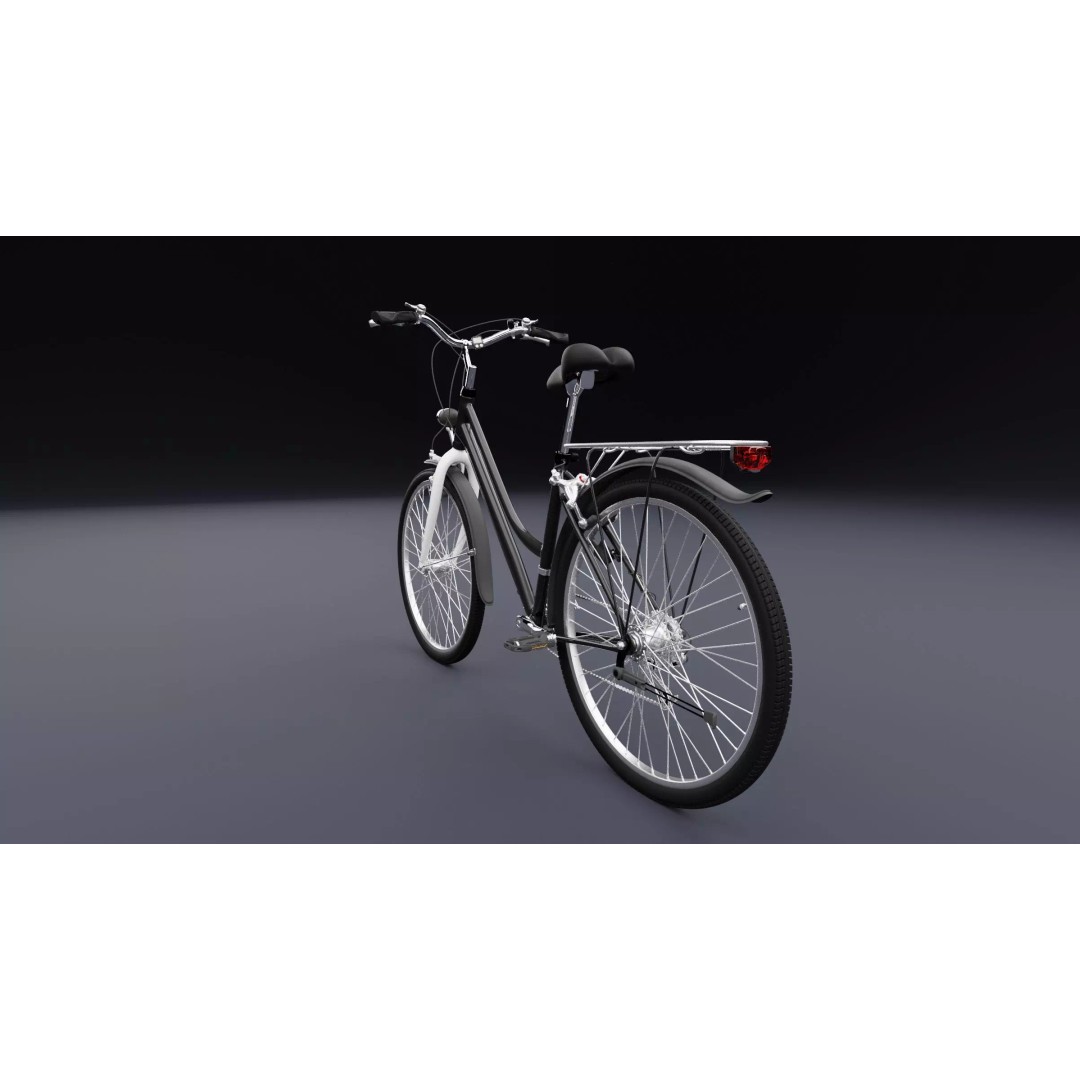 Bicycle 3D Model – Realistic High Poly Asset for Animation, FBX, OBJ - View 14